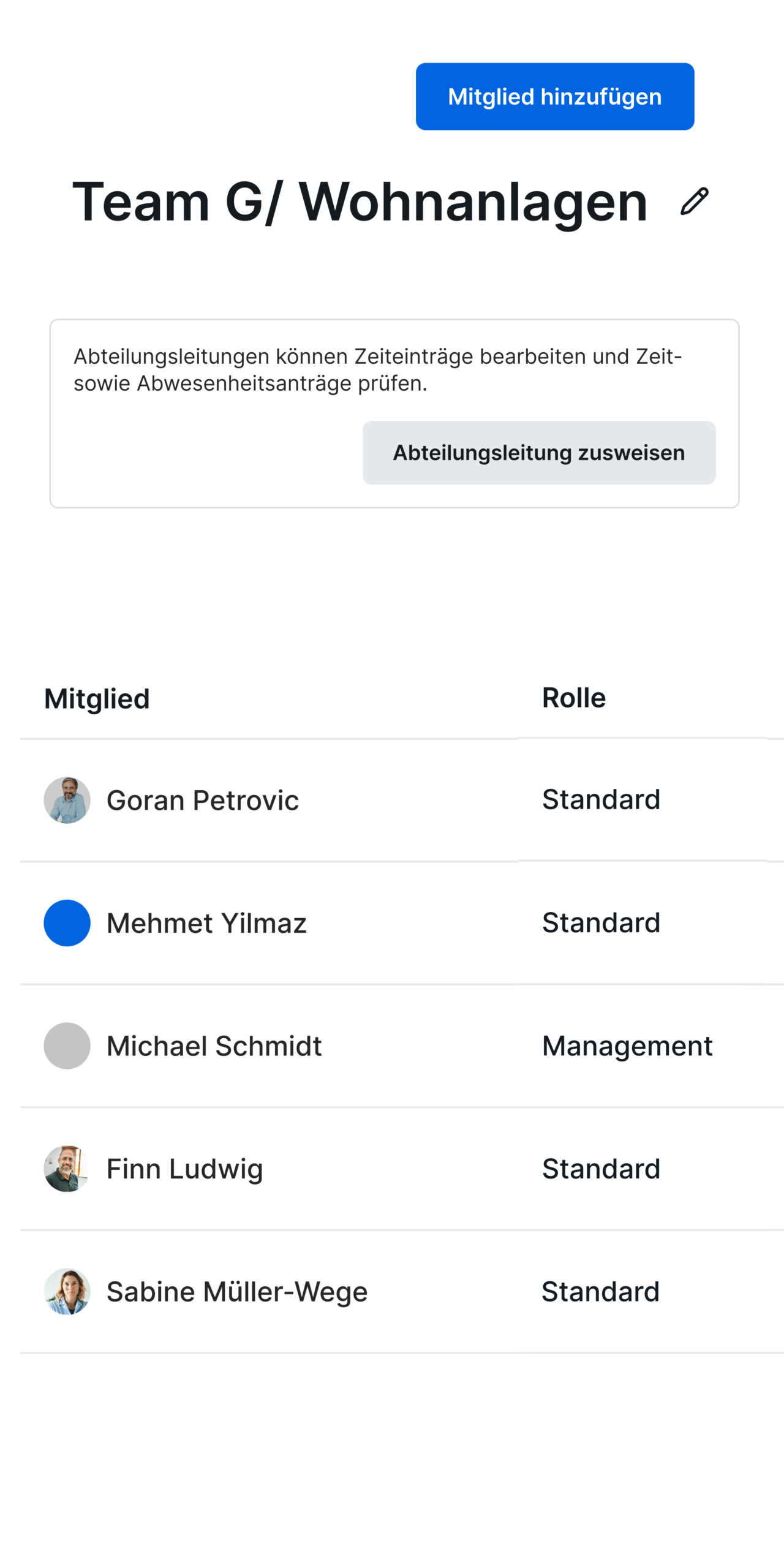 departements reinigung