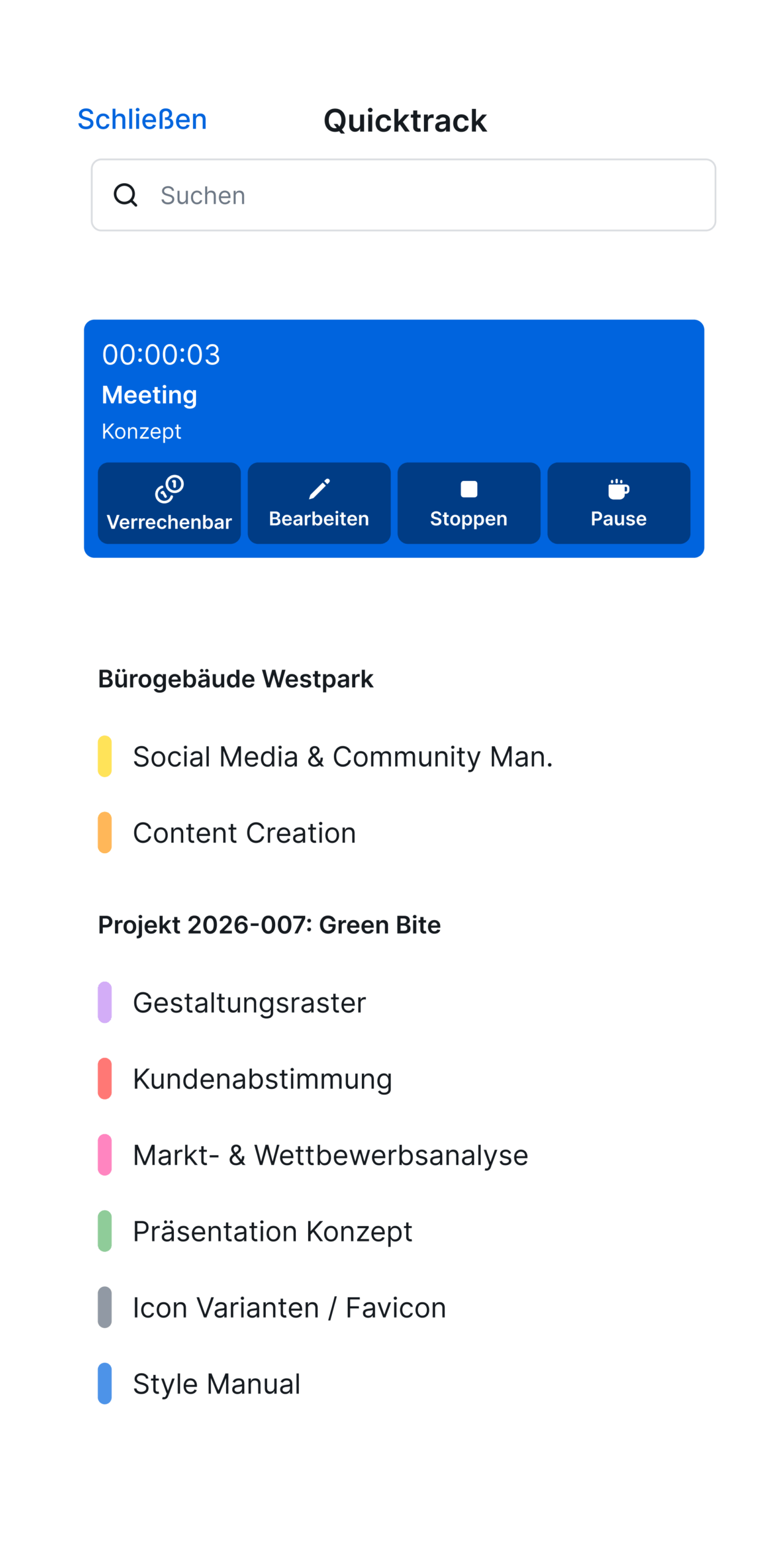 projektstruktur agentur